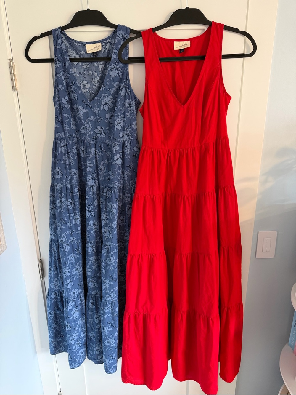 Two Universal Threads Tiered Maxi Dresses